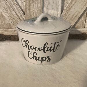 COPY - Ceramic Chocolate Chips Bowl with Lid